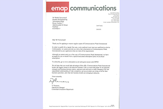 emap communications from UK